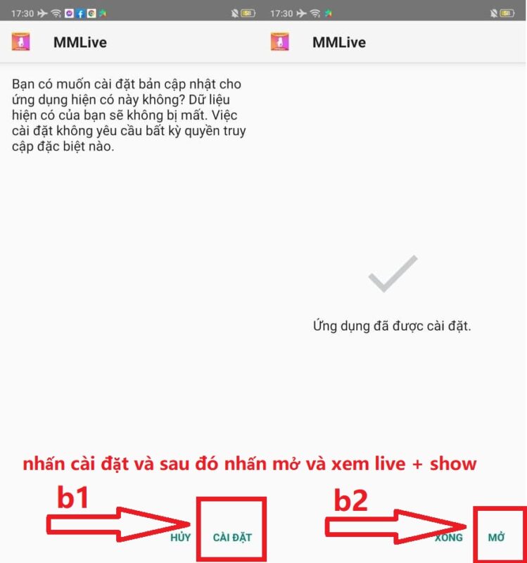 Cách cài đặt MMlive cho Android Cách cài đặt MMlive cho Android