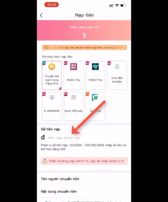 Cách nạp mmlive gái xinh trong tầm tay! 5 Chon-so-tien-can-nap-tren-mmlive