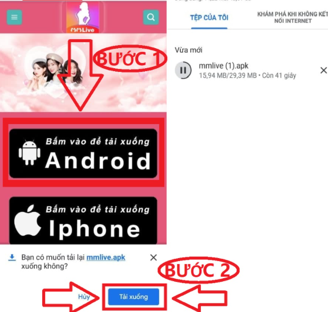 Cách tải xuống và cài đặt MMlive cho điện thoại iphone 1 Cách tải apk Mmlive đơn giản nhất