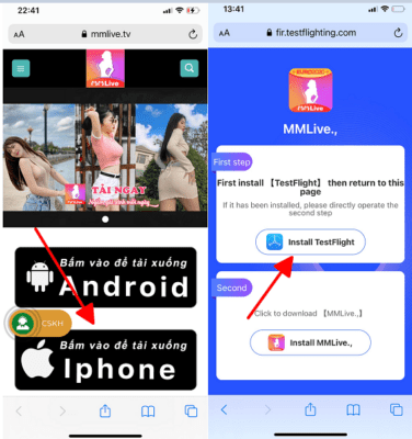 Cách tải xuống và cài đặt MMlive cho iphone testfight 2 huog-dan-tai-ung-dung-livestream
