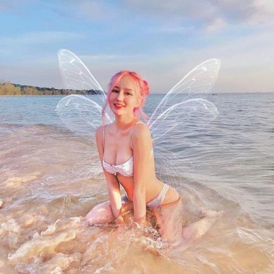 MMlive Phan Hoàng Thiên Thy hot hirl khỏa thân đẹp hơn tranh 9 Tiên nữ bikini bên bờ biển