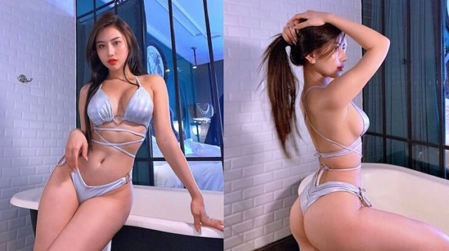 MMlive - Hot girl phòng gym Trang Lê show body sexy 1 MMlive Thông tin về Trang Lê thánh nữ Tiktok