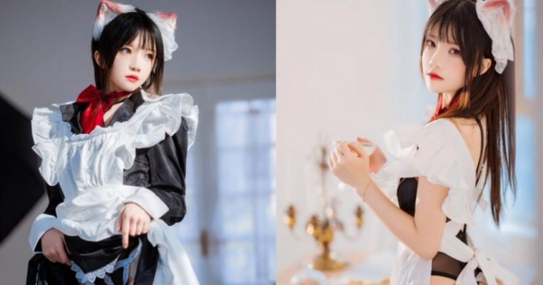 MMlive - Cherry Meow trong trang phục cosplay cô hầu gái 1 MMlive - Cherry Meow lần đầu thử sức với bộ ảnh 18+