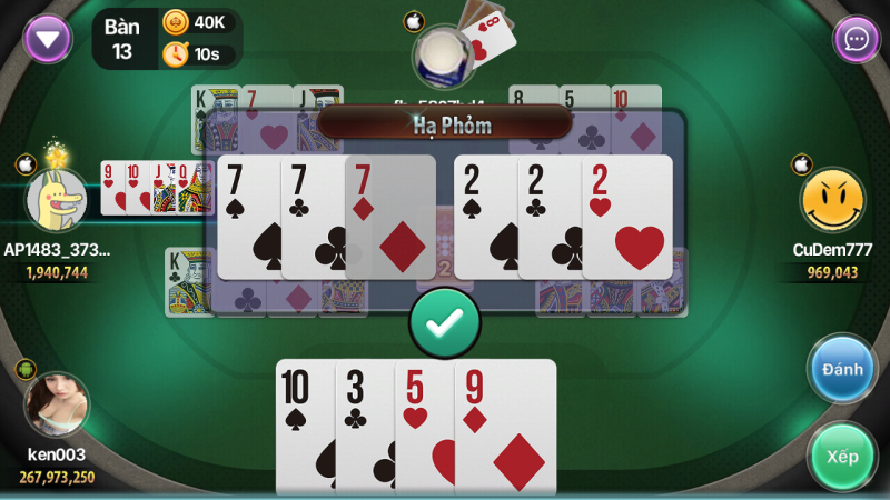 Game phỏm online MMLive - Game bài đổi thưởng hấp dẫn cho người chơi 3 Hướng dẫn các bước để chơi Game phỏm Online MMLive