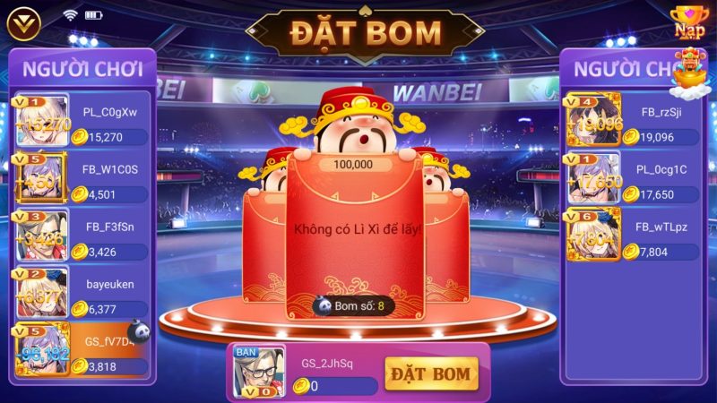 Đặt bom MMLive – Trò chơi đánh bài đổi thưởng hấp dẫn 1 Trò chơi đánh bài