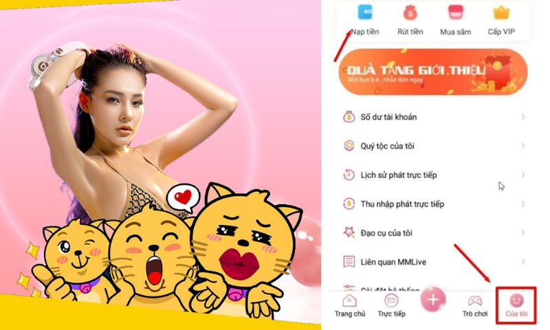 Hướng dẫn cách nạp tiền MMlive 2023 cho các tay chơi "gà mờ" 2 nạp tiền tại app