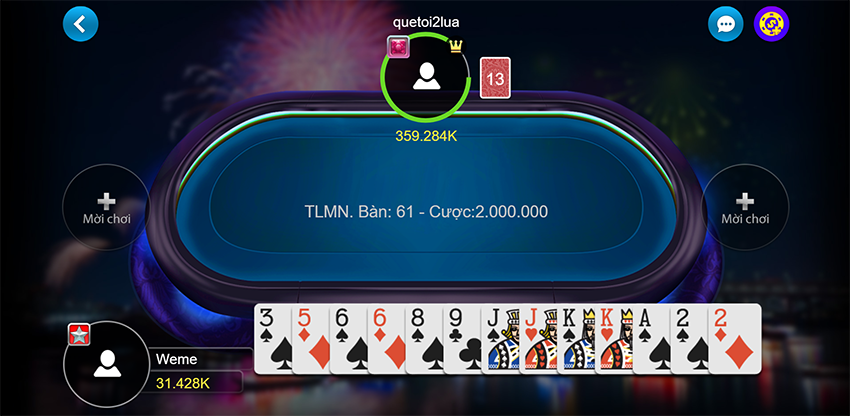 Tiến lên MMLive - Game giải trí cá cược hấp dẫn hàng đầu hiện nay 2 chơi game tiến lên