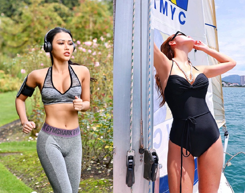 Các hot girl thể thao nổi rần rần với 3 vòng cực chuẩn cùng diện mạo bốc lửa 2 Mỹ Linh tập Gym