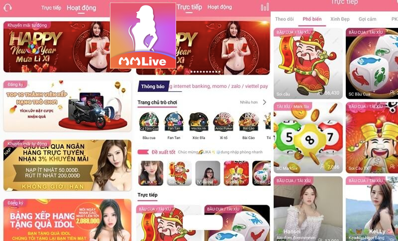 Ứng dụng MMlive uy tín số 1 - Thử là mê chơi là phê 3 Sảnh game