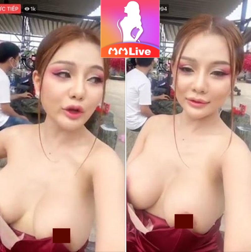 Mon 2k và những “pha” lộ nhũ hoa căng mọng trên sóng livestream 3 Mon 2K livestream
