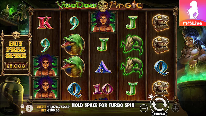 Woodoo Magic Slot - Khám phá Kỳ Diệu Ma Thuật trên 5 Cuộn và 40 Hàng Thanh Toán 2 Luật chơi Woodoo Magic Slot