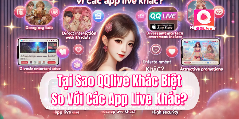 QQlive Khác Biệt - Trải Nghiệm Giải Trí Đỉnh Cao Cùng MMLive 1 Tại sao QQlive khác biệt so với các app live khác?