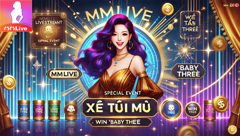 MMlive mới 2025 - Trải nghiệm giải trí đỉnh cao vô vàn ưu đãi hấp dẫn, "Xé túi mù" Win Baby Three 3 mmlive xé túi mù win baby three